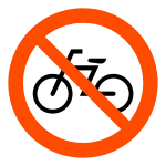 No Bicycles SVG Icon